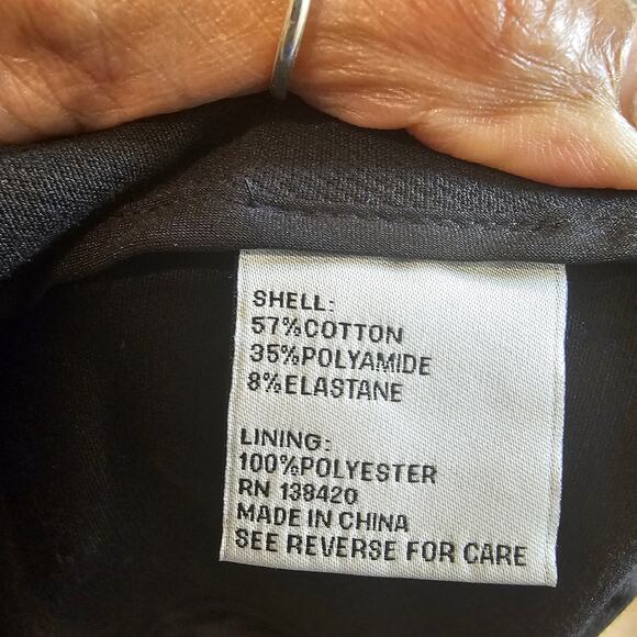 Per Se by Carlisle Black Cropped Blazer with Mandarin Collar Size 6 - Picture 8 of 8